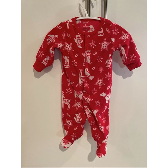 🎅Free w Bundle Unisex Baby Christmas Fleece Sleeper - Picture 1 of 5
